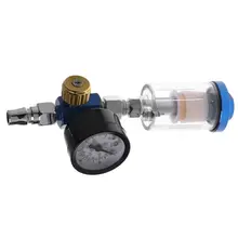 Распылитель краски давление воздуха В пистолете регулятор Манометр с воздушным маслом сепаратор воды фильтр комплект
