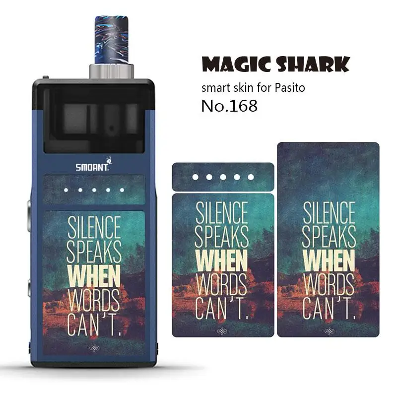 Magic Shark V-Vendetta Julie Snake Skull американский флаг ПВХ стерео мягкая наклейка для Pasito Пленка чехол для Smoant Pasito 149-169 - Цвет: 168