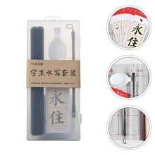 1 conjunto chinês água escrita pano caligrafia prática caneta caligrafia copybooks