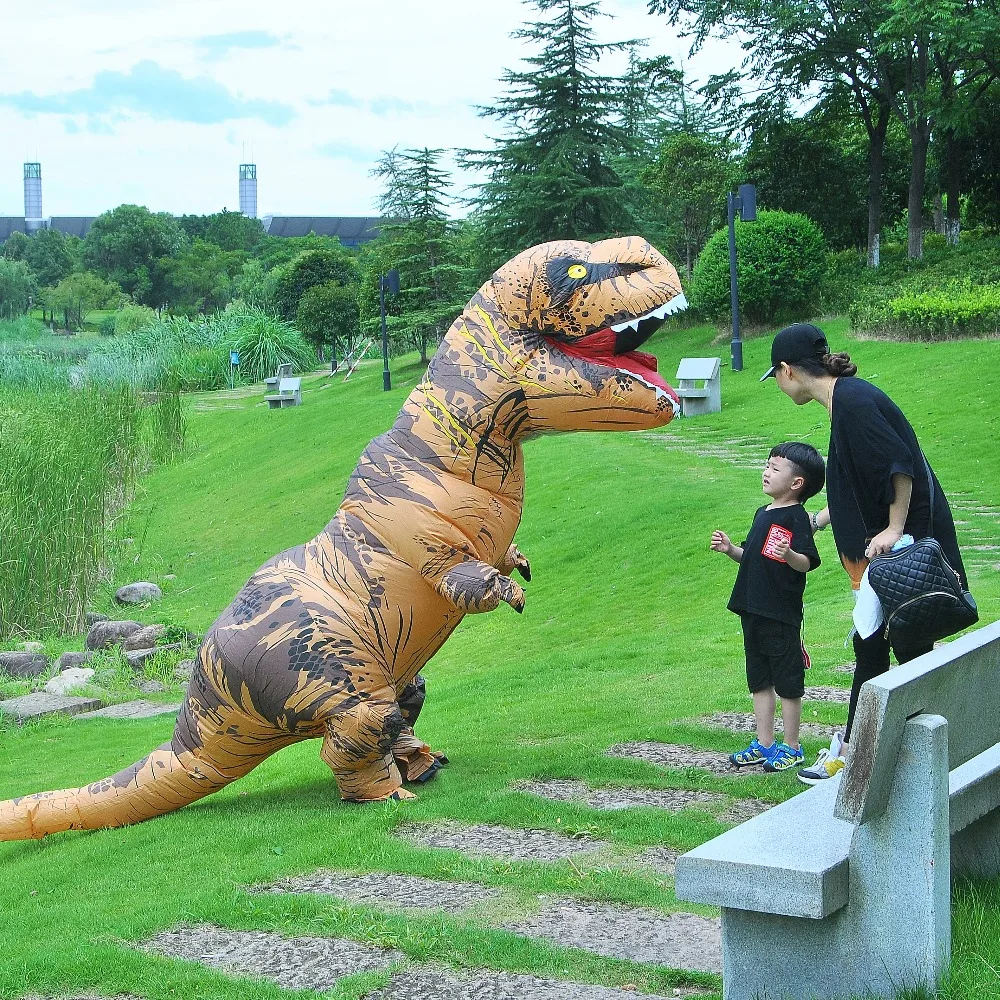 plus size cosplay T-REX Inflatable Children's Clothing  Jurassic Tyrannosaurus Rex Thanksgiving Christma Dinosaur Anime Cosplay Party Show winifred sanderson costume