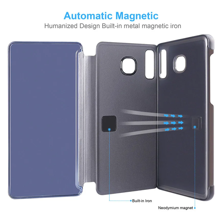 Mirror Flip Case For Huawei Nova 5T Nova 6 7 SE Nova 8 SE Pro Mate 20 20X Honor 20 Pro 9X 8C Phone Cover Luxury Protective Shell