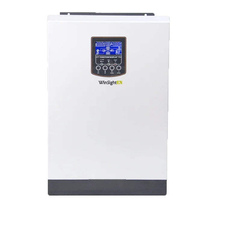 White 5KVA 5000 Вт Чистая синусоида солнечный инвертор 220VAC Встроенный со слежением за максимальной точкой мощности 48V 80A за максимальной точкой мощности, Солнечный контроллер заряда батареек - Color: White