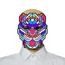 Xin Люлин arts& cralts Ланг голос светящаяся маска мяч вечерние Для El холодный свет и принтом в виде маски для мальчиков, выбор Поддержка настройки под индивидуальные нужды