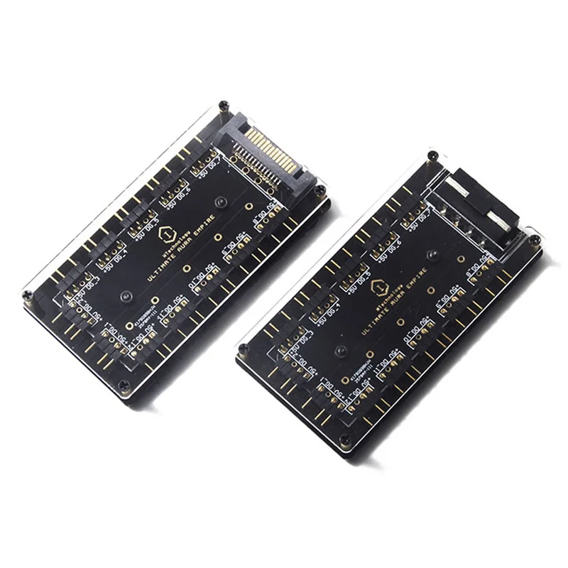 

RGB Fan Controller For ASUS AURA 5V 3 Pin RGB Hub SYNC Splitter 3Pin Header Motherboard Fan Magic Synchronous Fan Controller PC