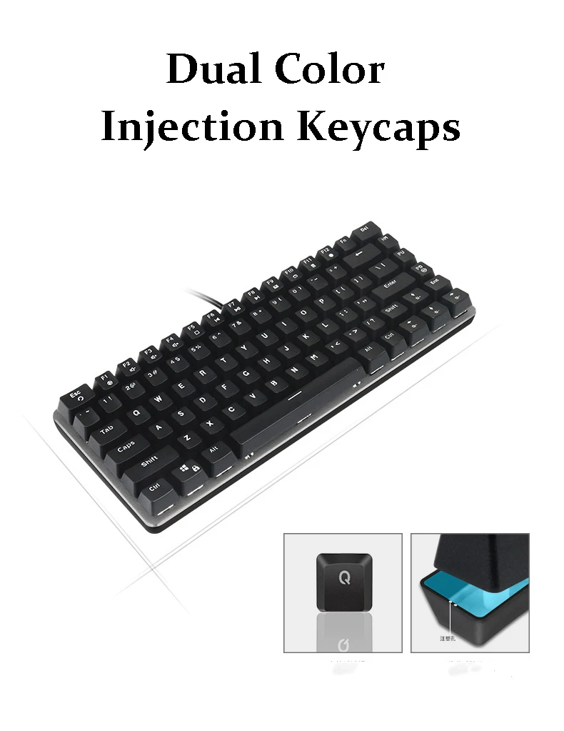82 Keys Gaming Mechanical Wired Keyboard - 11 - Kawaii Mix