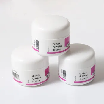 

28g Acrylic Powder Crystal Pink White Clear Nail Gel Glitter Polymer Powders Manicure For Nail Art Tips 3D Nailart Decoration