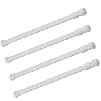 

Tension Curtain Rod, 4 Units of Tension Rod Cabinet Rod, Adjustable Tension Rod Shower Rod, Closet Rod, 23.6-43.3 Inches
