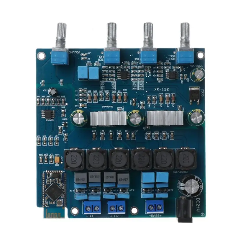 TPA3116 2,1 20WX2+ 100 Вт Bluetooth класса D усилитель высокой мощности завершенная плата D08A