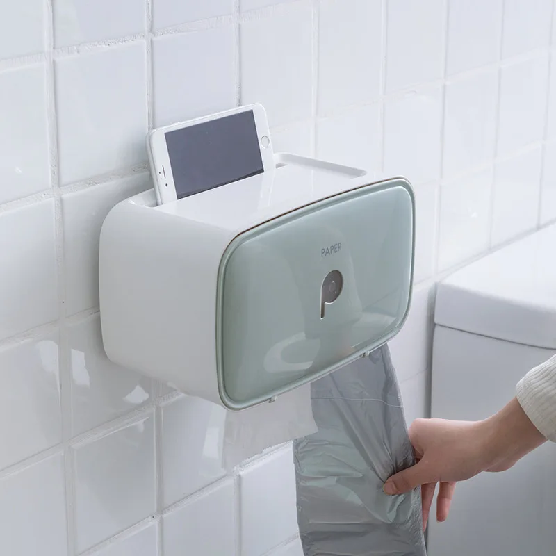 

Multi-functional Toilet Paper Box Toilet Tissue Box Hole Punched Chart Drum Paper Extraction Toilet Paper Box Waterproof Toilet
