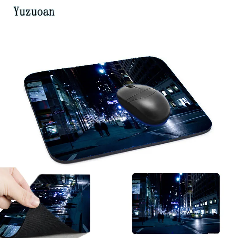 

Mairuige Latest High Quality Beautiful Street Landscape Night Home Office Computer Rubber Mouse Pad Can Be Used