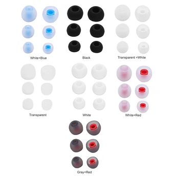 

6pcs Wireless In Ear Earphone Soft Silicone Earpads Ear Sleeve Replacement for KZ LZ A4 DZ9 Headset