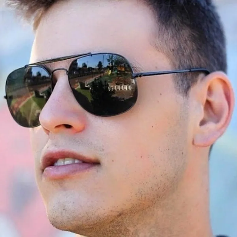 Men Sunglasses New Arrival 2020 Retro Vintage Brand Designer Pilot Male Sun Glasses Driving lentes de sol hombre UV400 | Аксессуары для