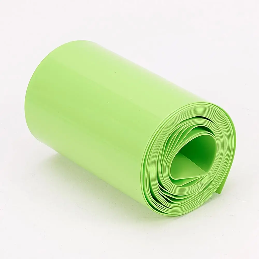 2m fruit green Othmro 2 м/2,5 м/3 м/7 м ширина скребки 65 мм ПВХ Термоусаживаемая трубка фруктовый зеленый для 18650 аккумуляторных батарей термоусадочная изоляция рукава - Цвет: 2m fruit green