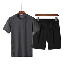 2020 Summer New Men's Casual Sportswear Solid Color Simple Short Sleeve T-shirt Round Neck Sportswear Fashion Brand menswear