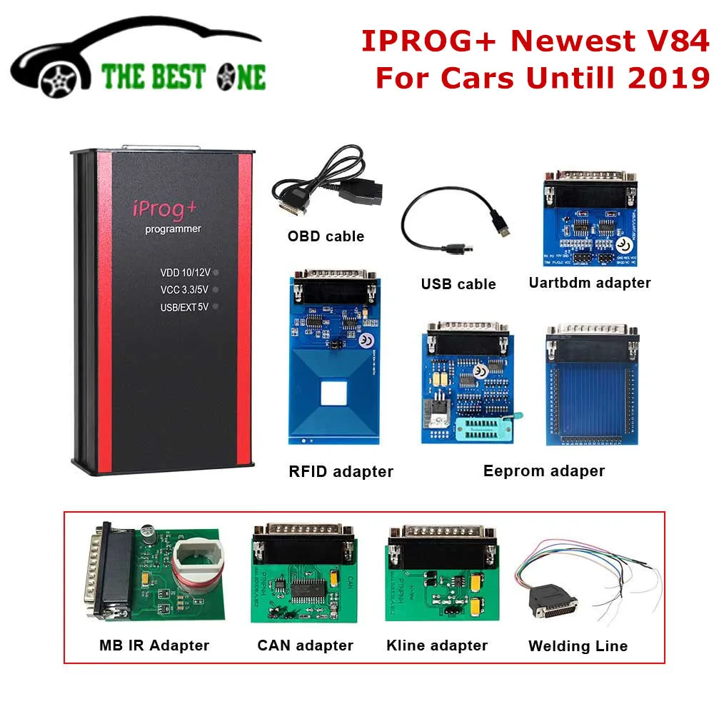 Обновленный V84 Iprog + программатор ключей для ECU IMMO коррекция пробега сброс подушки
