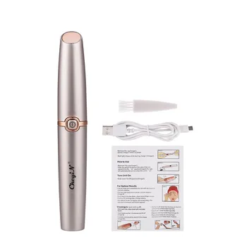 

USB Rechargeable Portable Electric Eyebrow Trimmer Epilator Face Hair Remover LED Light Women Shaver Razor Eyebrow Epilator