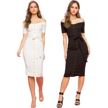 

The new autumn and winter large-size women's multi-color 2019 cross-border European and American one-shouldered women's dress
