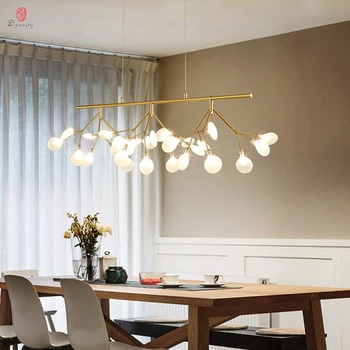 

Linear Pendant Lamp Firefly Long type Hanging Lights LED Home Decorative Europe Design Style Foyer Dinning Room Lights Included