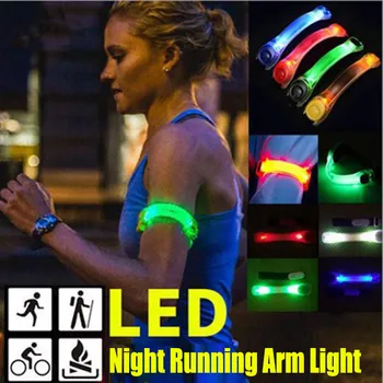

1PC Luminous Toys LED Night Running Light Arm Leg Warning Wristband Outdoor Sports Toys Glow in the Dark Safety Armband Gift