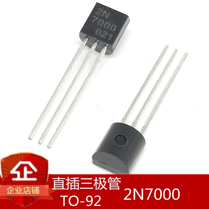 100 шт./лот 2N7000 маленький сигнал MOSFET 0.3A 60 вольт N-Channel TO-92 New | Электроника
