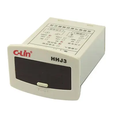 

Panel Mounted AC 220V 1-999999 Range Electronic Counter Relay JDM11-6H