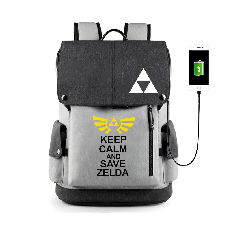 11 Аниме Легенда о zelda рюкзак ссылка сумки shudent школьный нейлон путешествия USB сумка для ноутбука - Цвет: 11
