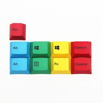 

For MAC Keyboard RGBY Keycaps for Cherry Mechanical Engraved Sublimation OEM Profile PBT Command Key