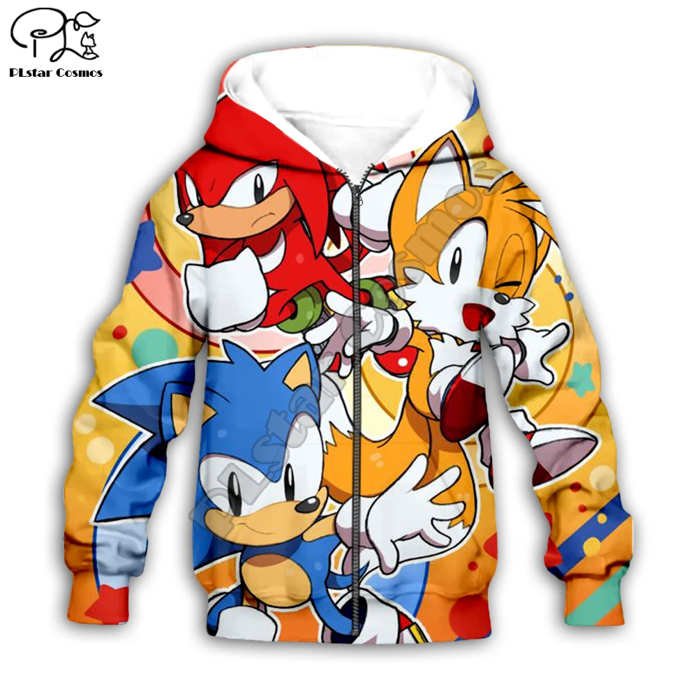 Kids Cloth Anime Super Sonic Cartoon 3d hoodies/boy sweatshirt Cartoon Hot Movie pant style-25