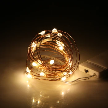 

20pcs/lot 5M 50 LED Micro String Lights Battery Operated Waterproof Fairy Light Copper Wire for DIY Wedding Home Bedroom Party