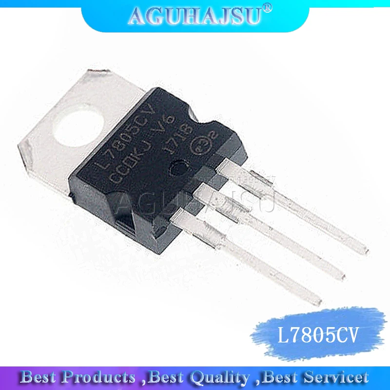 10 шт./лот L7805CV L7805 7805 LM7805 KA7805 регулятор напряжения от 5 в до 220|Интегральные схемы| |