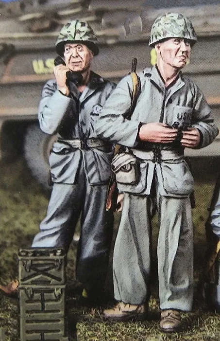 

1/35 Resin Model Building Kit Figure U.S. 2 Figures