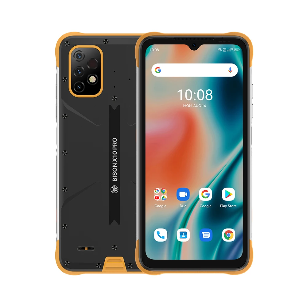 best phone of poco UMIDIGI BISON X10 Pro Global Version IP68 Waterproof Smartphone 6.53'' 4GB 128GB 6150mAh 20MP Triple Camera NFC 4G Mobile Phone poco best phone