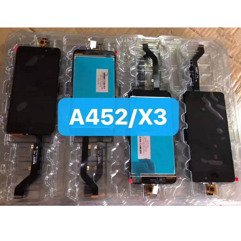 ЖК-дисплей для ZTE Blade X3 A452 D2 T620 кодирующий преобразователь сенсорного экрана в