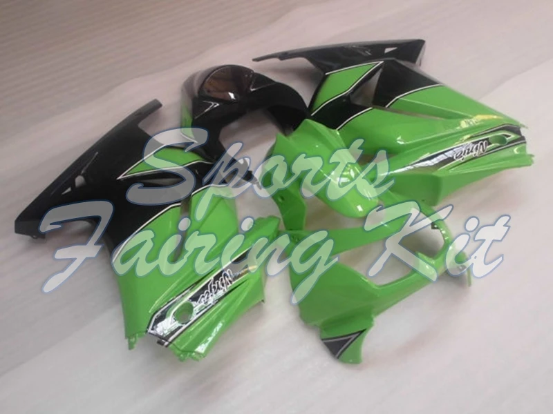 Полный комплект обтекателей для Kawasaki Zx250r 2008 2014 зеленый черный Ninja 250R 2013 полный