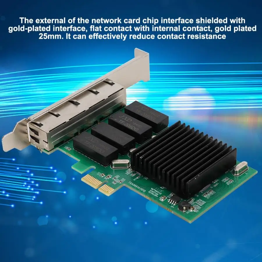Для Intel350 4 порта 811 гигабит PCIE 1X сетевой интерфейс карты NIC для настольного сервера