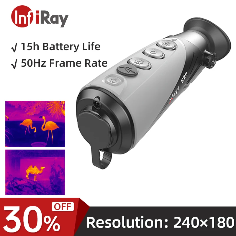 Тепловизор InfiRay E2N для охоты Портативный монокулярный телескоп с функцией