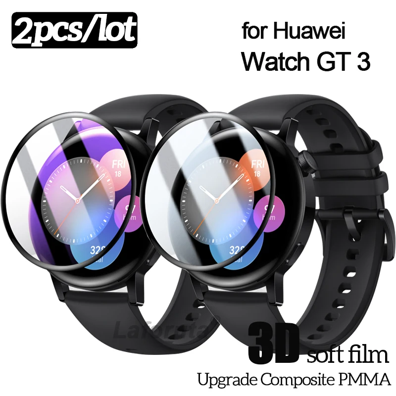 

Screen Protector For Huawei Watch GT 3 Runner Curved Full Cover Protective Film for Huawei Watch 3 Pro GT2 42mm 46mm (Not Glass)