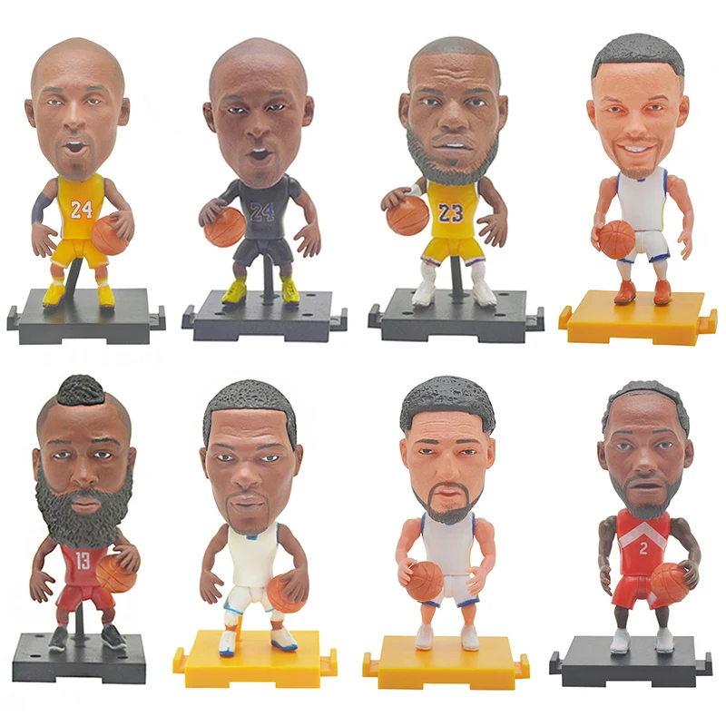 

2020 Creative Basketball Star KOBE Soccerwe Promotion Toy Figures JAMES Collectible Model Small Gift Doll