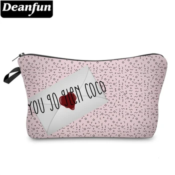

Deanfun Pink Small Makeup Bag Polyester Cute Makeup Bags For Women Travel Cosmetic Bag For Gift 51522