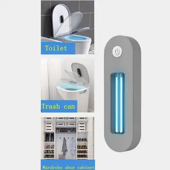 

Portable Rechargeable Ultraviolet Germicidal Lamp UVC Lamp Sterilizer Kill Dust Mite Ultraviolet Disinfection Light For Toilet