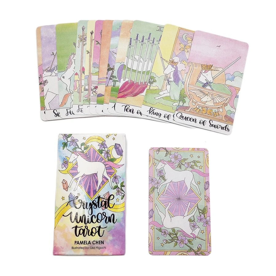 Crystal Unicorn Tarot Cards Divination Fate Oracle Tarot Deck 78 Cards  Party Entertainment Board Game|Board Games| - AliExpress