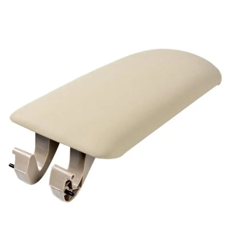 

Center Console Armrest Lip Cover Black Leather Arm Rest Cap for Audi A4 B6 B7 02-07 Auto Accessories