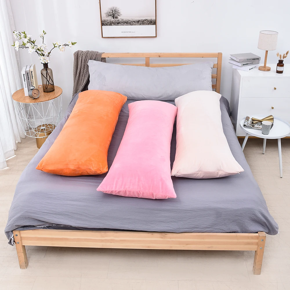Pillow Cases Superfine Home-Decor 50x70 bedding Soft Nordic Plain Large-Size Plush-Body