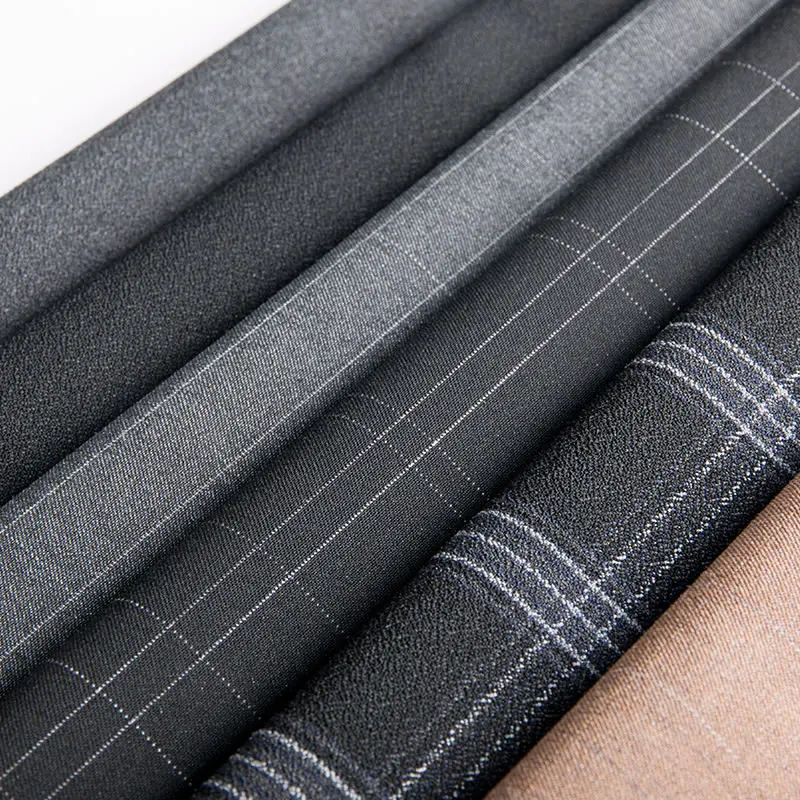 

2019 Tissus Au Metre New Retro Lane And For Grain Sides Stretch Anti-wrinkle Cloth Bag Hip Skirt Suits Dust Coat Pants Fabrics