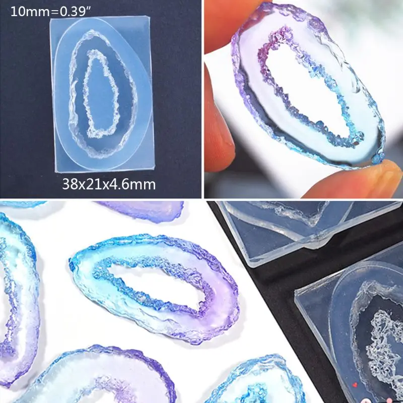 DIY Epoxy UV Resin Glue Mould Crater Hole Planet Surface Silicone Mold