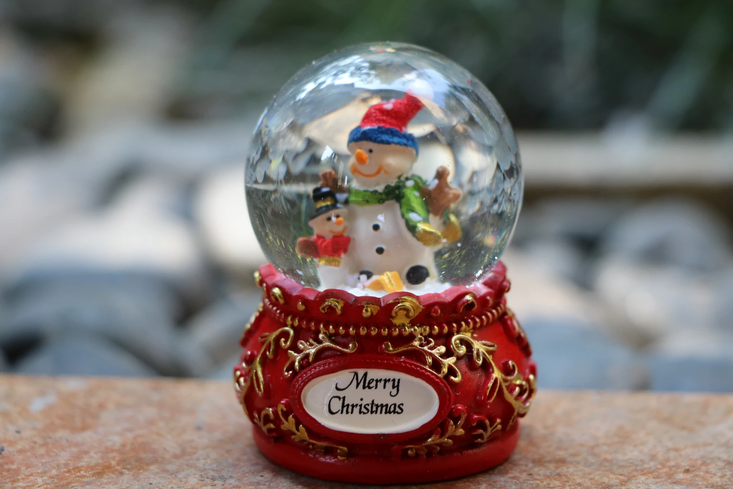 Merry Christmas4 Шар со снегом Рождественский Снежный шар с Санта Клаусом Лось хрустальный шар снежные подарки на год Прямая поставка - Цвет: Merry Christmas4
