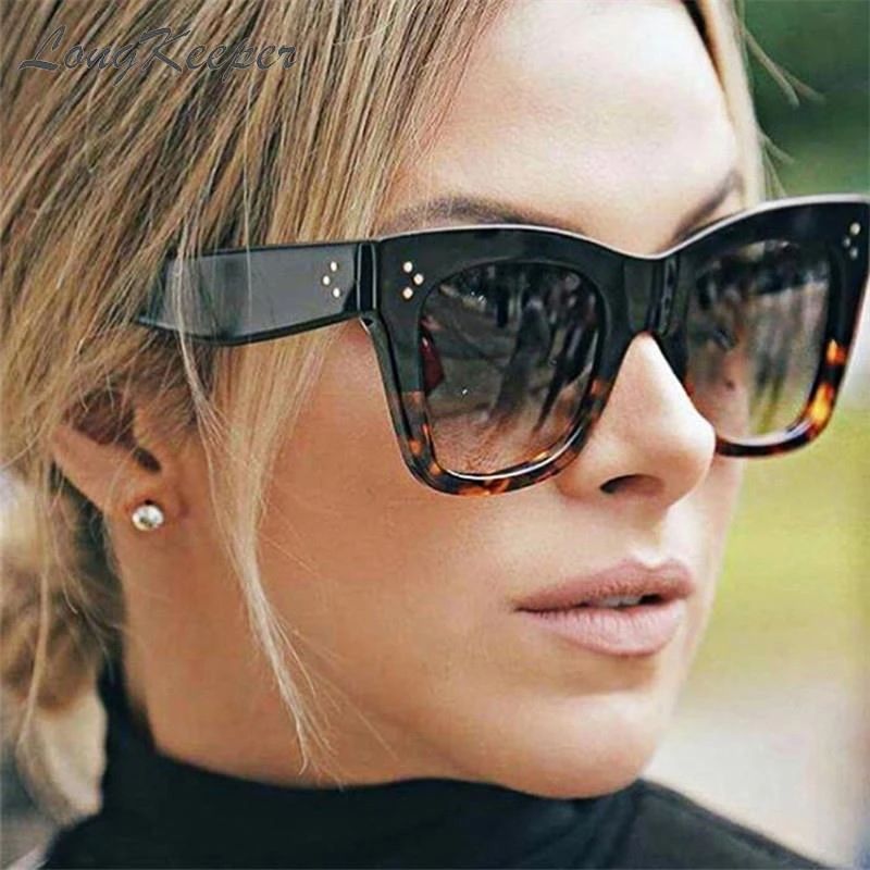 reader sunglasses 2020 Square Sunglasses Women Big Size Eyewear Lunette Femme Luxury Brand Sunglasses Women Vintage Rivet Sun Glasse UV400 designer sunglasses