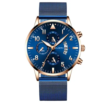 

OTOKY Men Watch Mens Luxury Watches Quartz Busine Watch Digital scale quartz watchCasual Slim Mesh Steel Sport WristWatch #40%