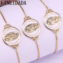 12 шт белый цвет эмаль круглый разъем браслеты Регулируемые золотые ювелирные изделия