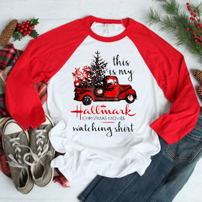 Hot Tee Plus Size Shirt Harajuku Top Cool Merry Christmas Women T-shirt Fall Autumn Womens Female Tshirt Tops | Женская одежда
